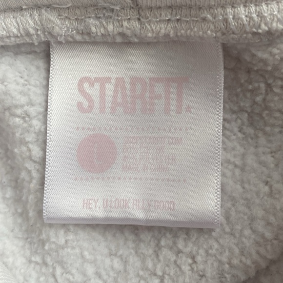 Starfit White Hoodie with Pink Smiley large - Picture 4 of 5